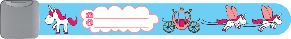 Blue wristband - Unicorn